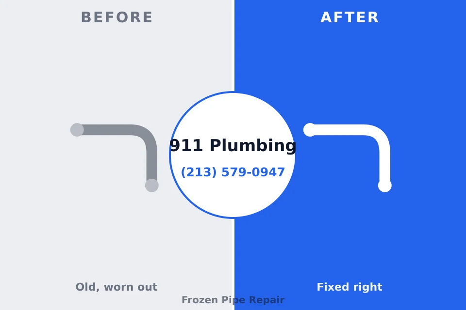 Before and after: plumbing repair Evansville, IN